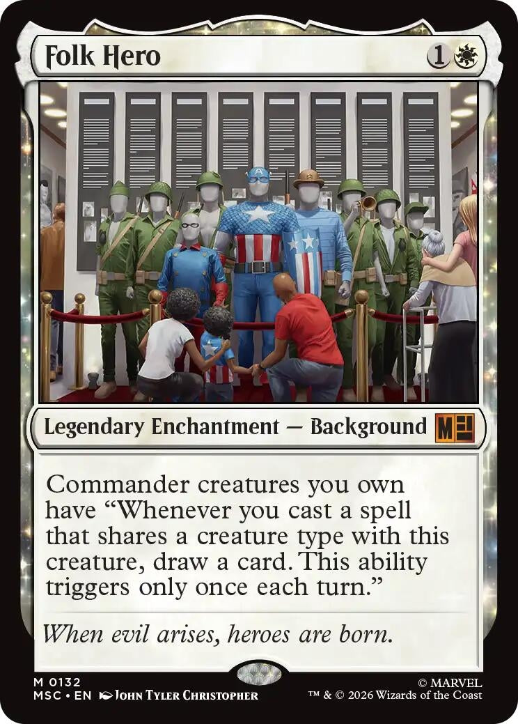 Image for Folk Hero (132) (MSC) - Magic: The Gathering