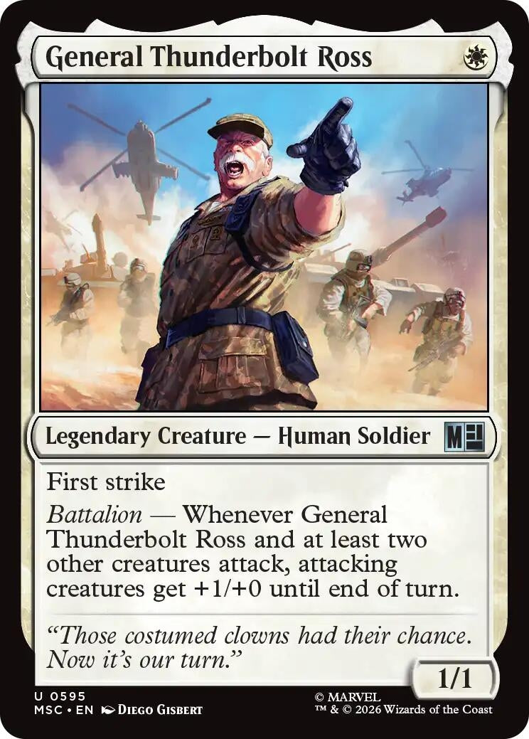 Image for General Thunderbolt Ross (595) (MSC) - Magic: The Gathering