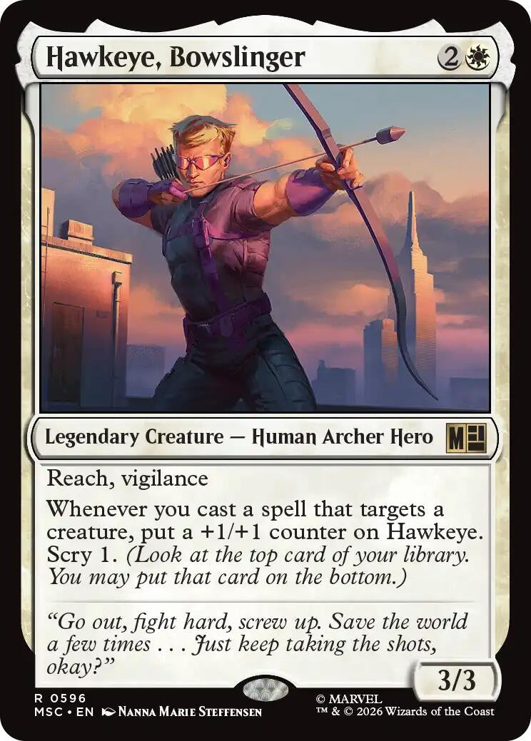 Image for Hawkeye, Bowslinger (596) (MSC) - Magic: The Gathering