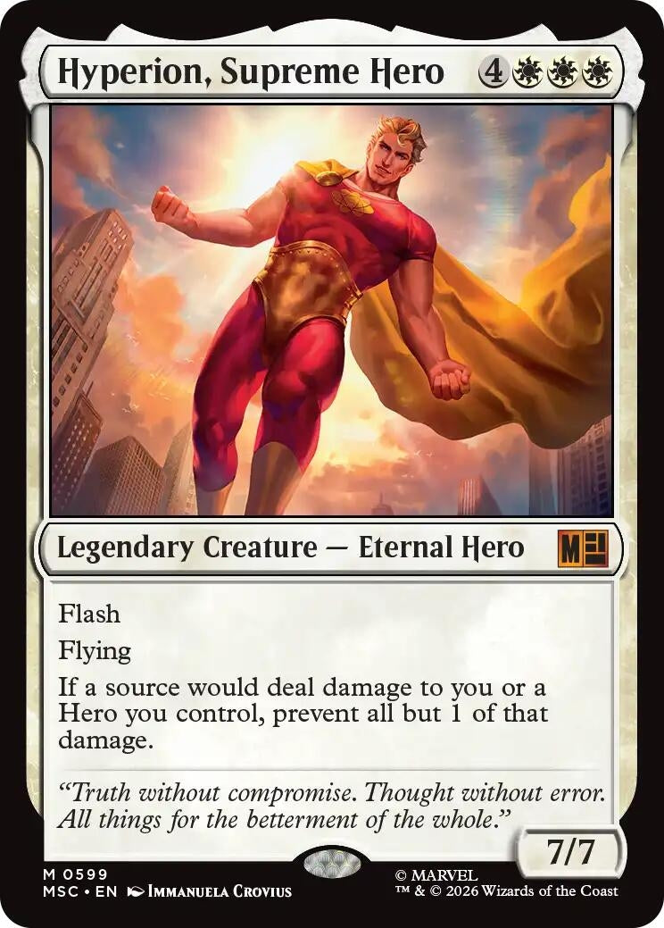 Image for Hyperion, Supreme Hero (599) (MSC) - Magic: The Gathering