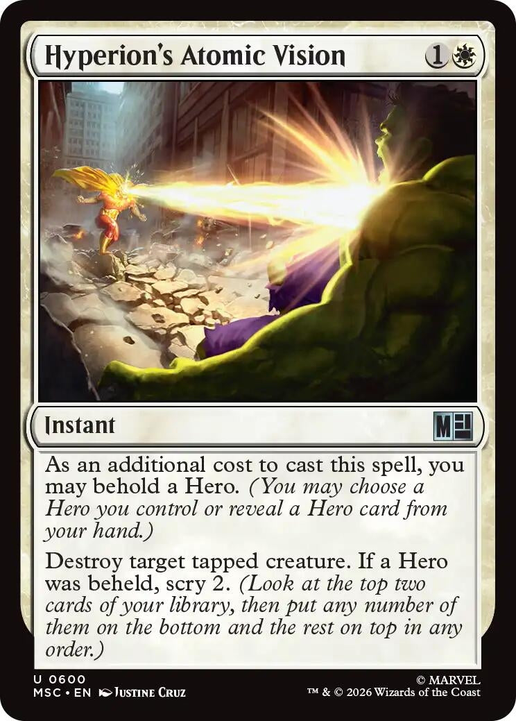 Image for Hyperion's Atomic Vision (600) (MSC) - Magic: The Gathering