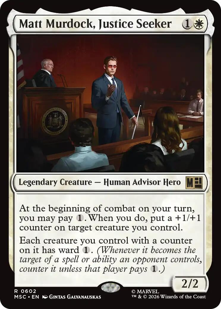 Image for Matt Murdock, Justice Seeker (602) (MSC) - Magic: The Gathering