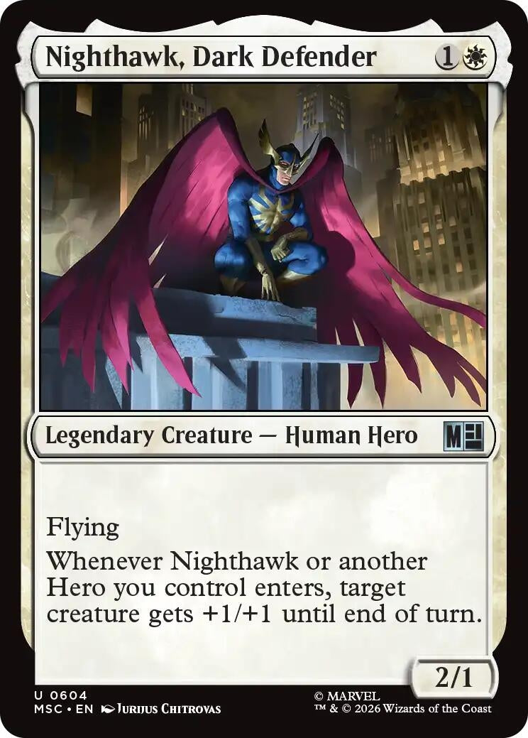 Image for Nighthawk, Dark Defender (604) (MSC) - Magic: The Gathering