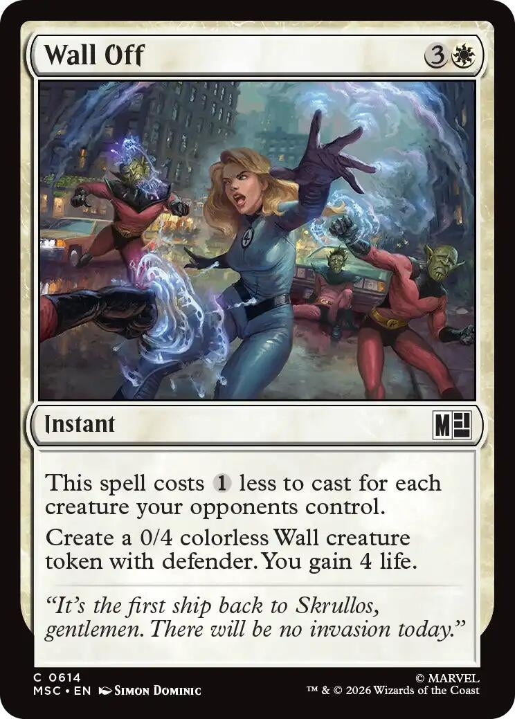 Image for Wall Off (614) (MSC) - Magic: The Gathering