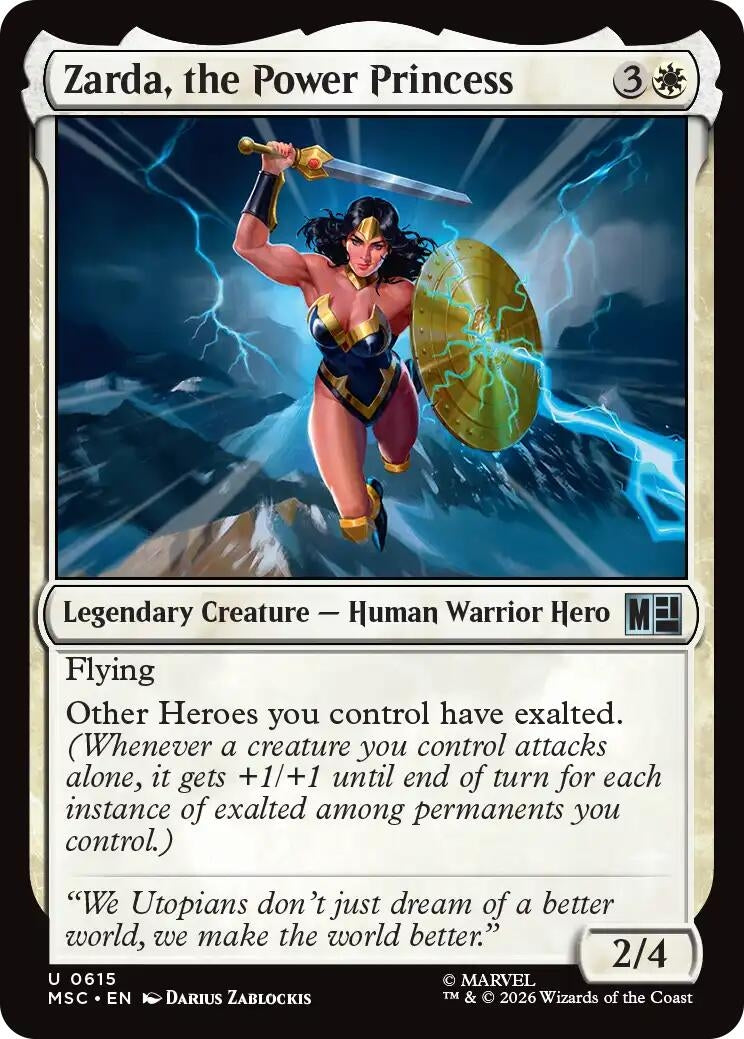 Image for Zarda, the Power Princess (615) (MSC) - Magic: The Gathering