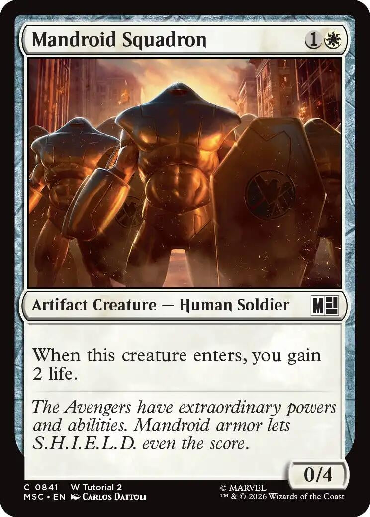 Image for Mandroid Squadron (0841) (841) (MSC) - Magic: The Gathering