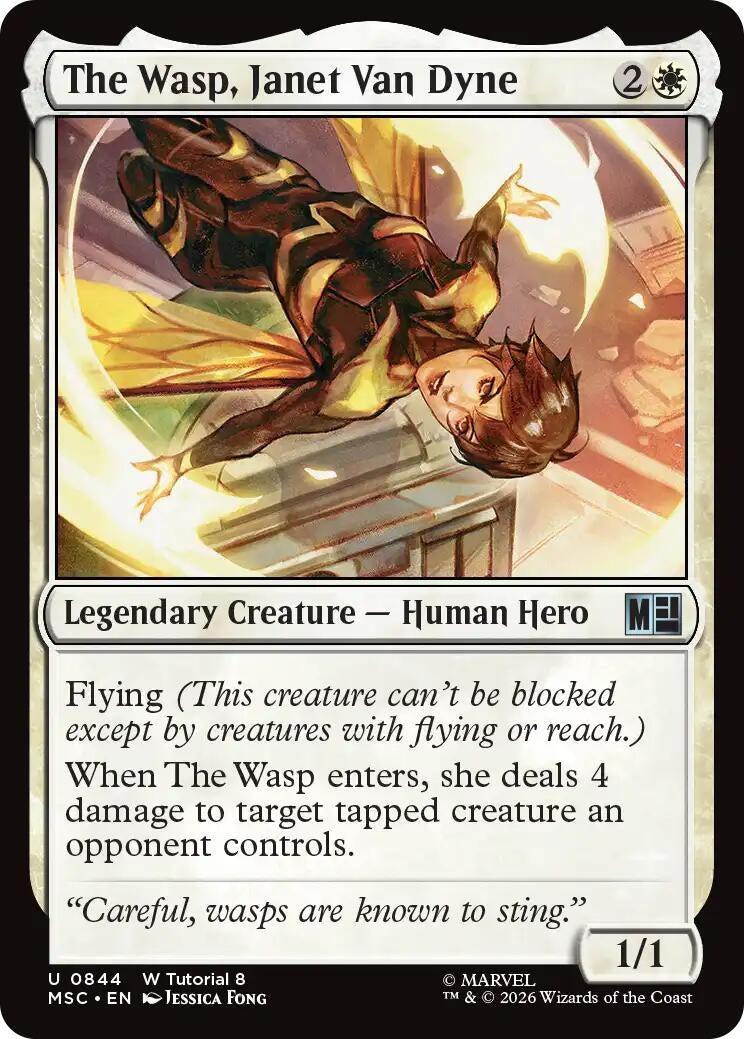 Image for The Wasp, Janet Van Dyne (0844) (844) (MSC) - Magic: The Gathering