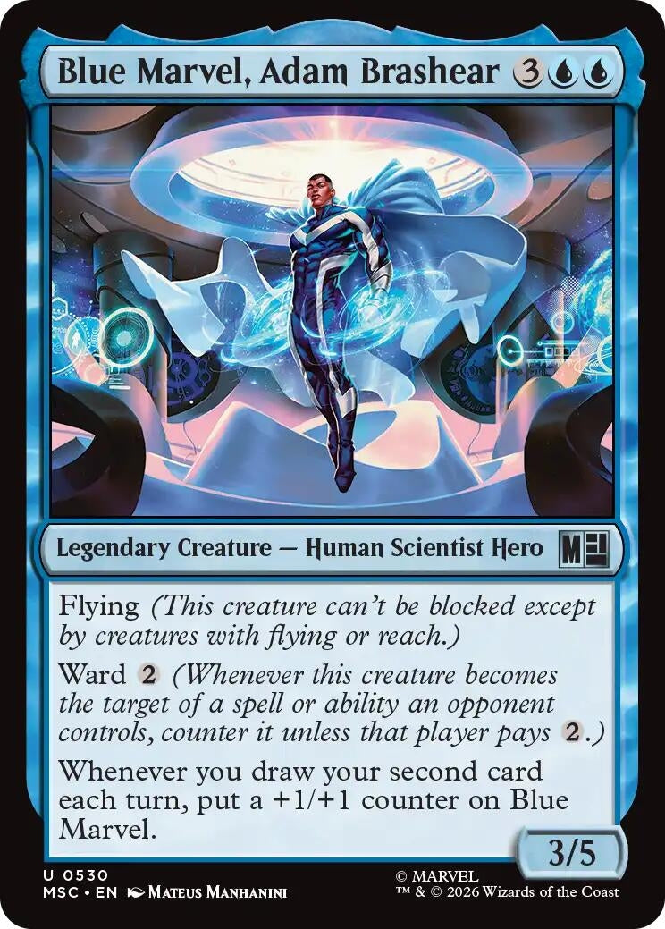 Image for Blue Marvel, Adam Brashear (530) (MSC) - Magic: The Gathering
