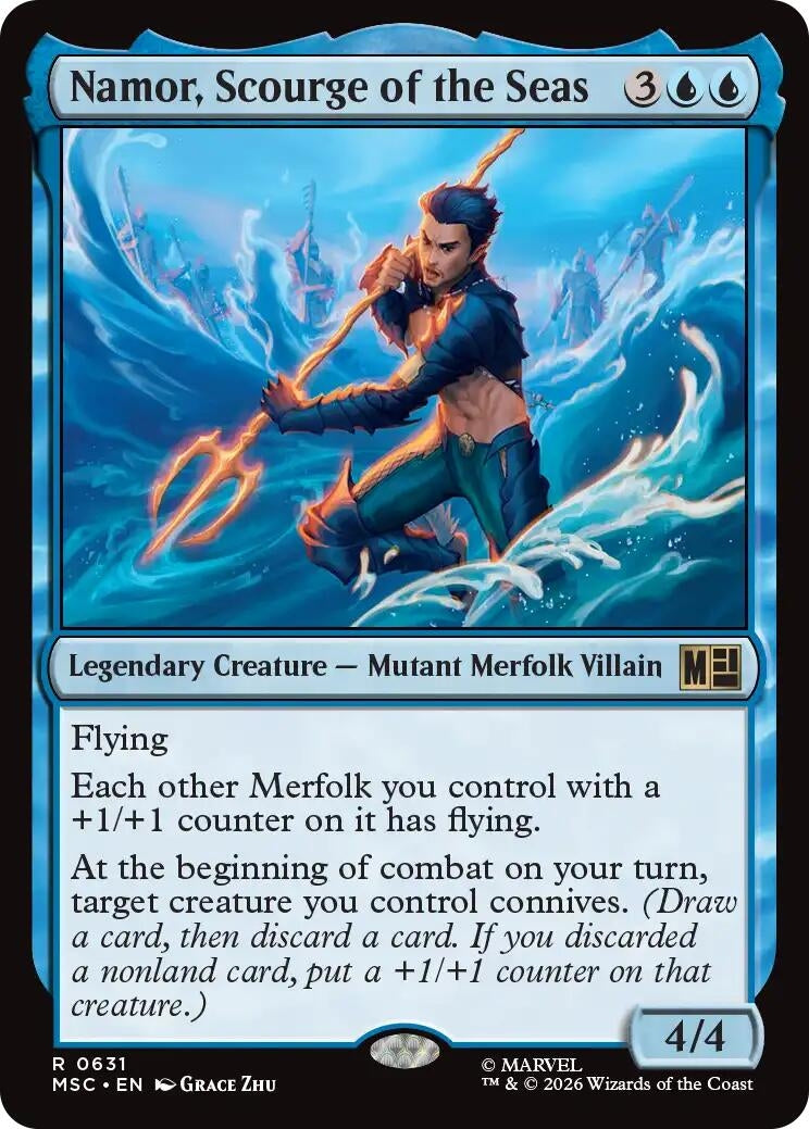 Image for Namor, Scourge of the Seas (631) (MSC) - Magic: The Gathering