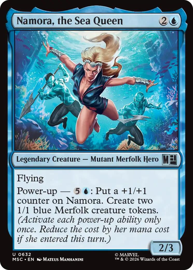 Image for Namora, the Sea Queen (632) (MSC) - Magic: The Gathering