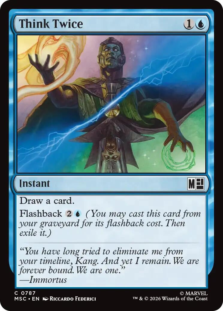 Image for Think Twice (787) (MSC) - Magic: The Gathering