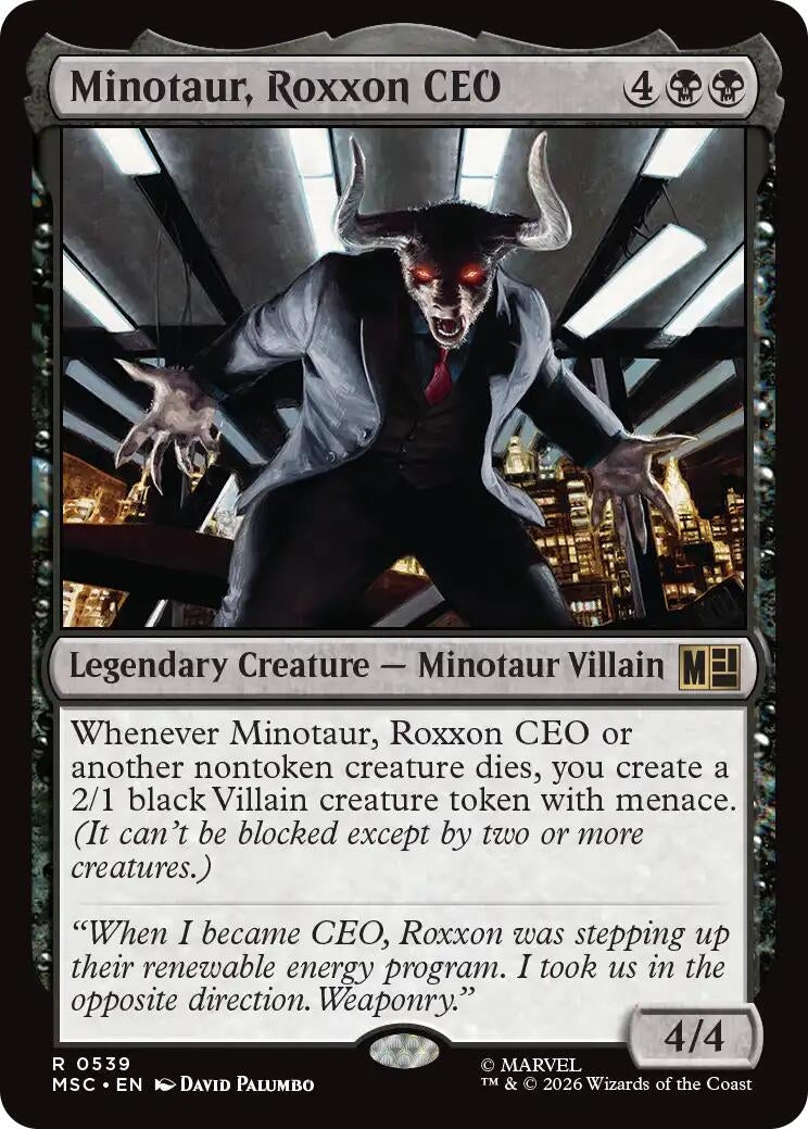 Image for Minotaur, Roxxon CEO (539) (MSC) - Magic: The Gathering