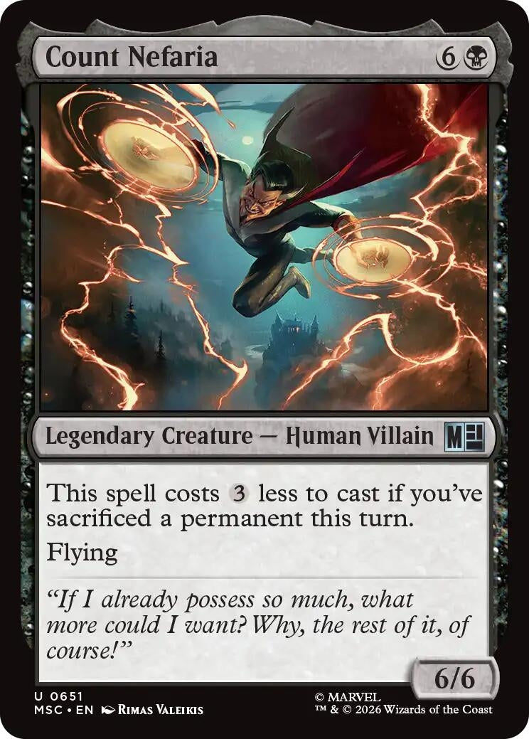 Image for Count Nefaria (651) (MSC) - Magic: The Gathering