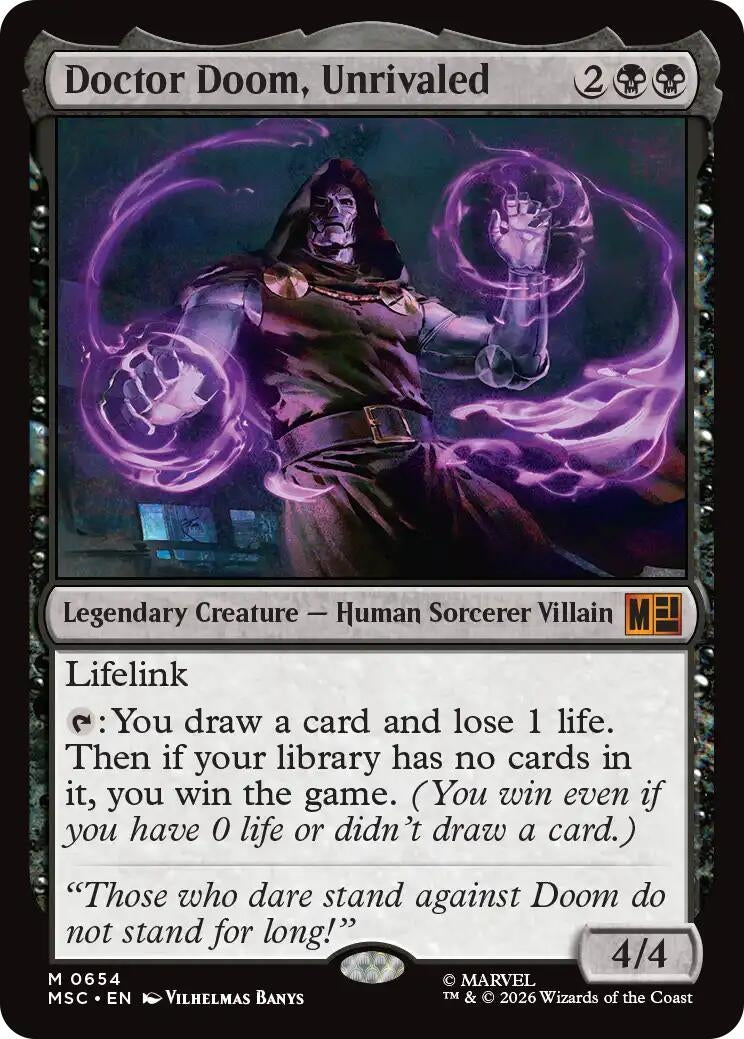 Image for Doctor Doom, Unrivaled (654) (MSC) - Magic: The Gathering