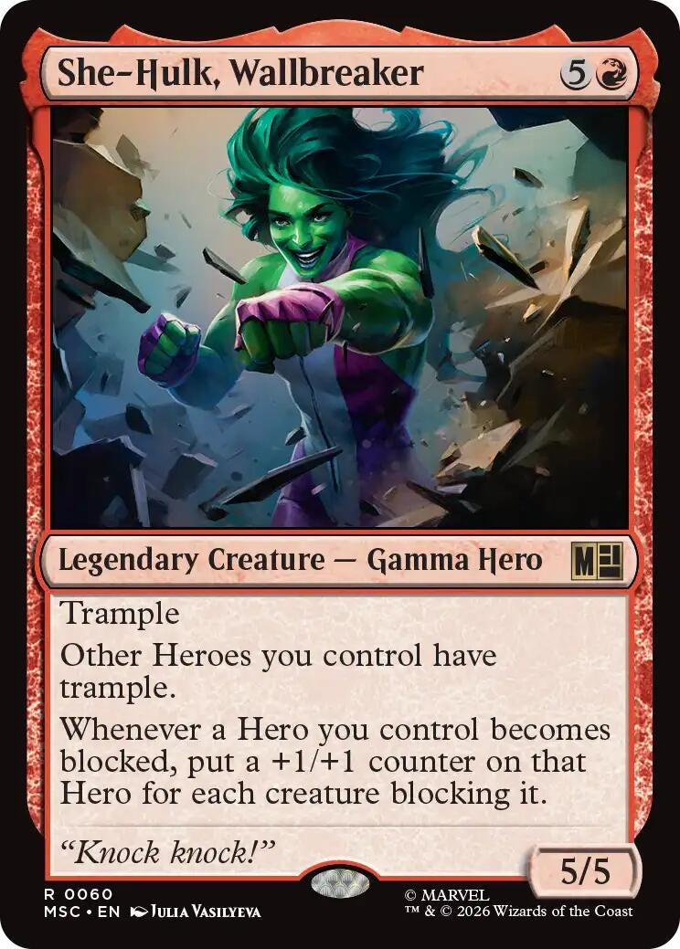 Image for She-Hulk, Wallbreaker (60) (MSC) - Magic: The Gathering