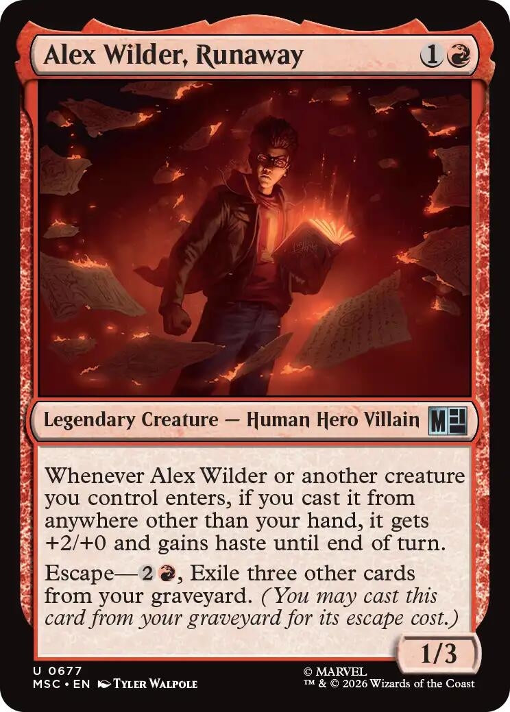 Image for Alex Wilder, Runaway (677) (MSC) - Magic: The Gathering