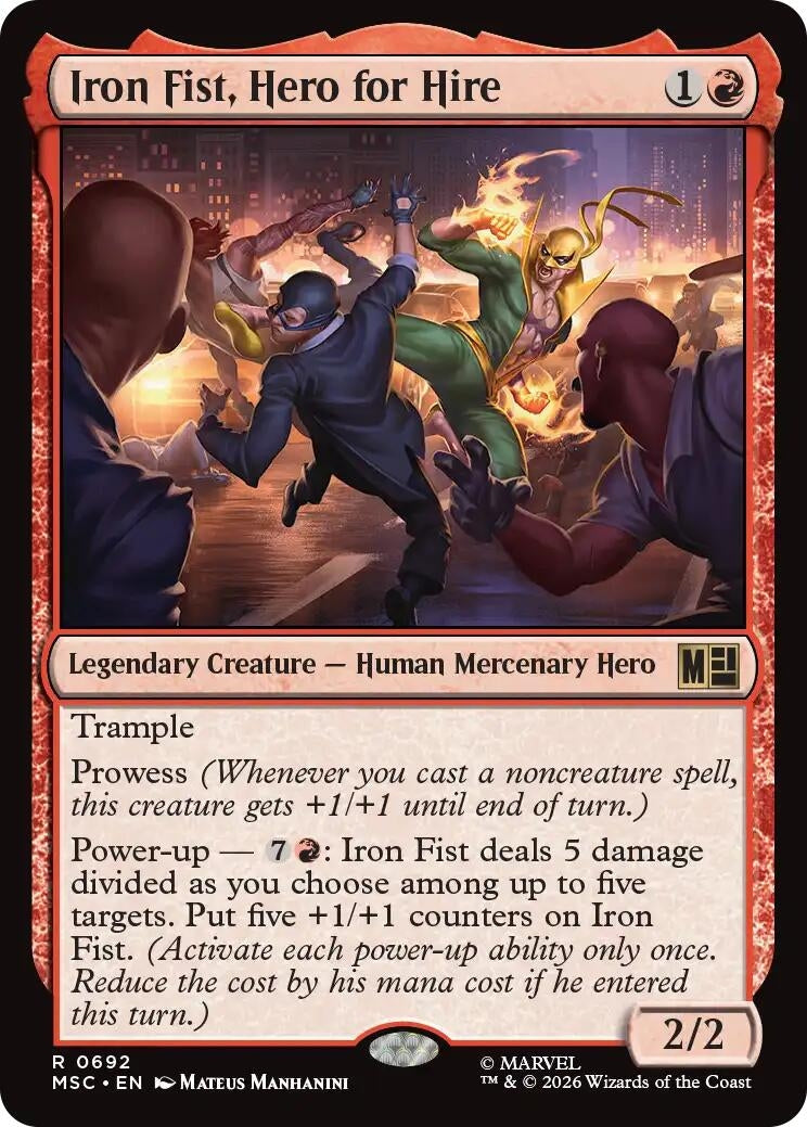 Image for Iron Fist, Hero for Hire (692) (MSC) - Magic: The Gathering