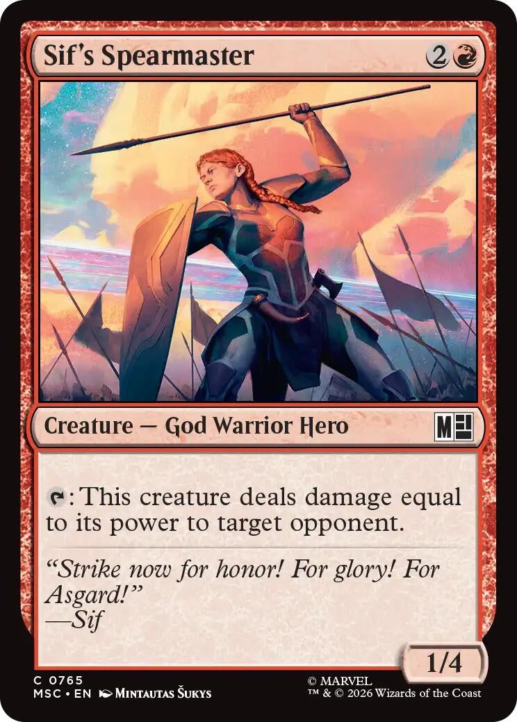 Image for Sif's Spearmaster (765) (MSC) - Magic: The Gathering