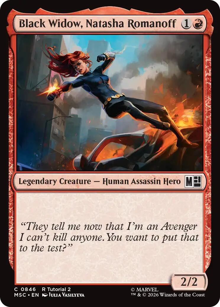 Image for Black Widow, Natasha Romanoff (0846) (846) (MSC) - Magic: The Gathering