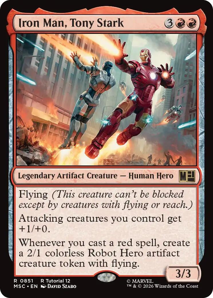 Image for Iron Man, Tony Stark (0851) (851) (MSC) - Magic: The Gathering