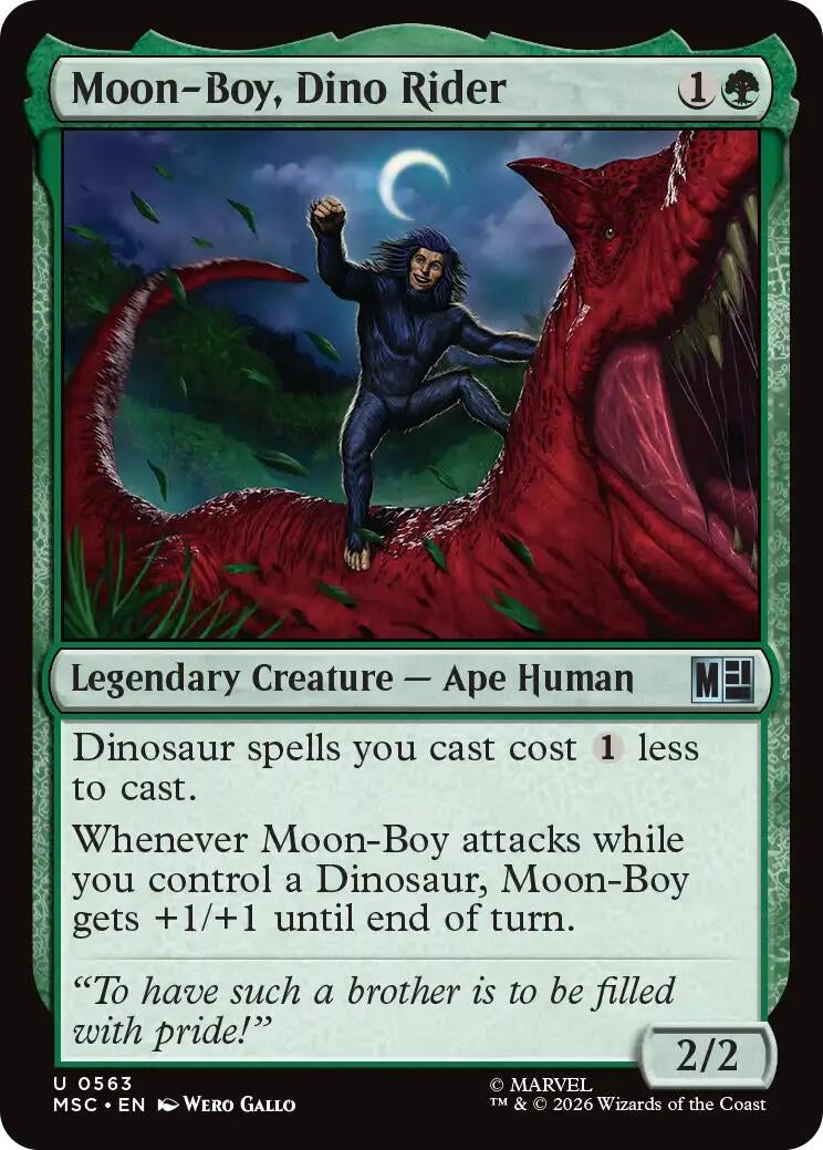 Image for Moon-Boy, Dino Rider (563) (MSC) - Magic: The Gathering