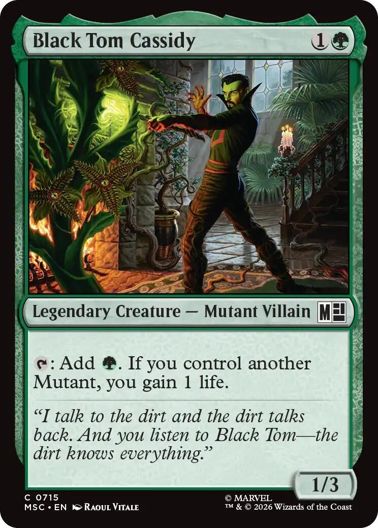 Image for Black Tom Cassidy (715) (MSC) - Magic: The Gathering