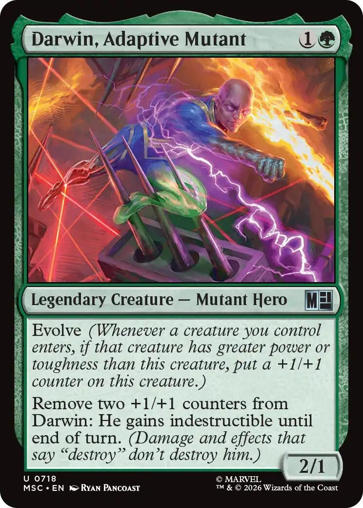 Image for Darwin, Adaptive Mutant (718) (MSC) - Magic: The Gathering