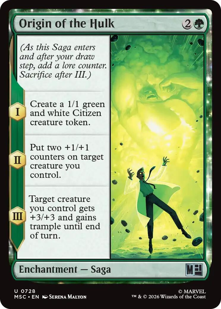 Image for Origin of the Hulk (728) (MSC) - Magic: The Gathering