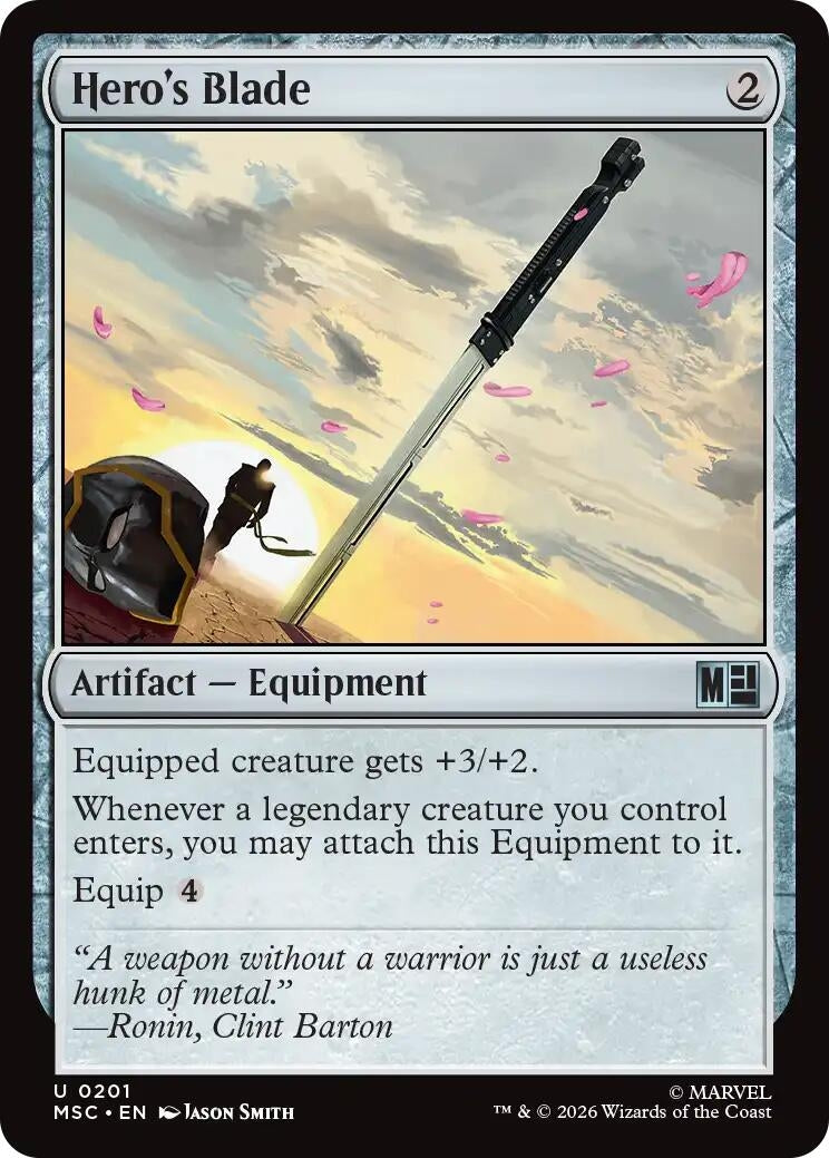 Image for Hero's Blade (201) (MSC) - Magic: The Gathering