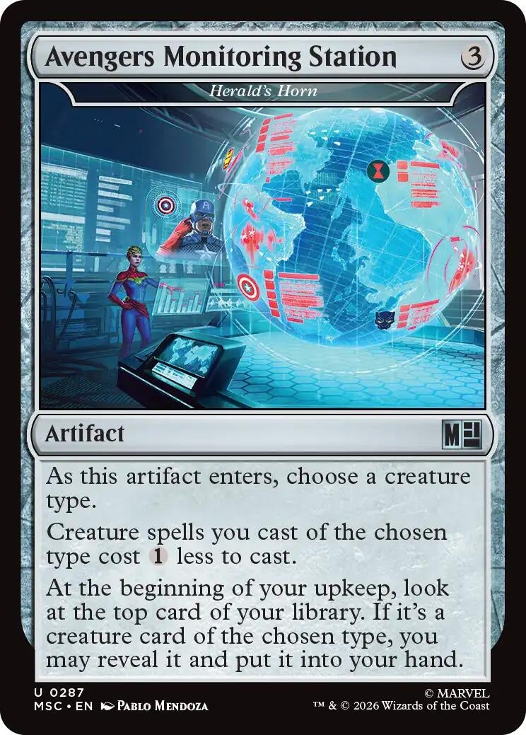 Image for Avengers Monitoring Station - Herald's Horn (287) (MSC) - Magic: The Gathering