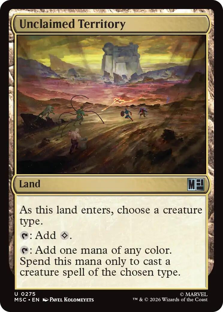 Image for Unclaimed Territory (275) (MSC) - Magic: The Gathering
