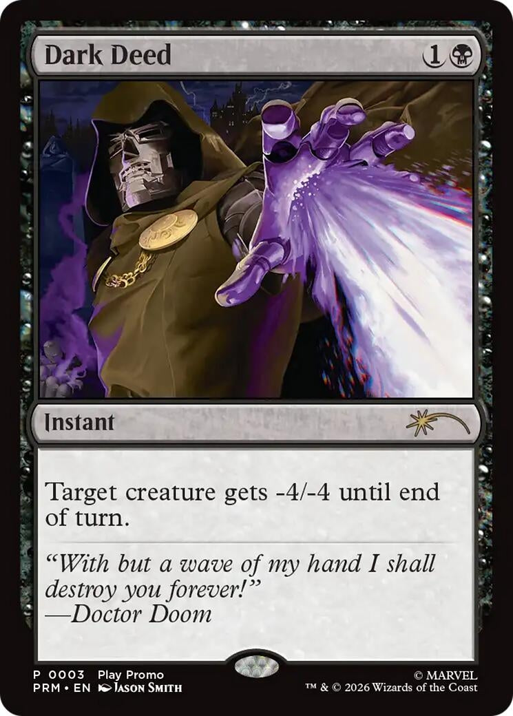 Image for Dark Deed (3) (SSP) - Magic: The Gathering