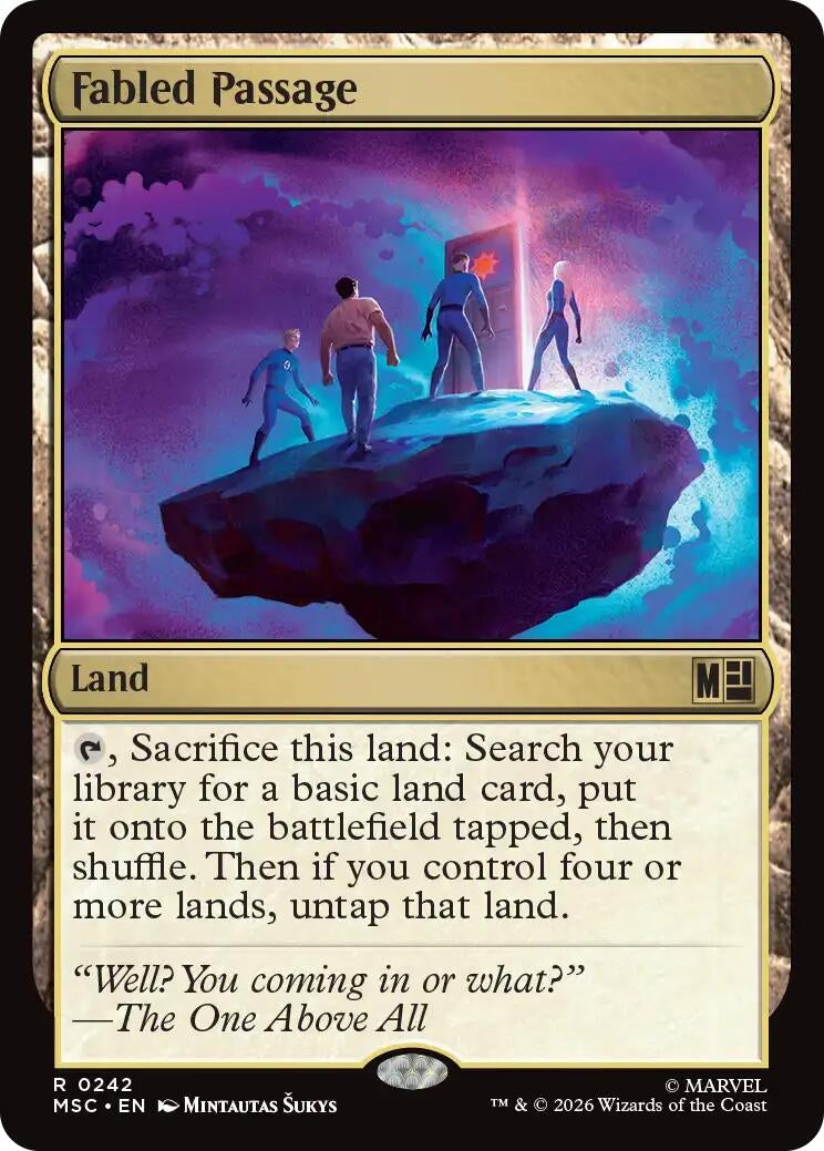 Image for Fabled Passage (Surge Foil) (242) (MSC) - Magic: The Gathering