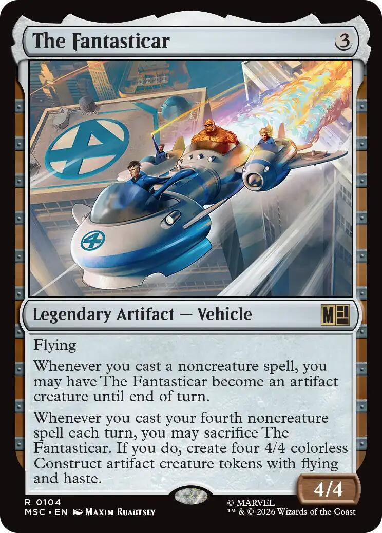 Image for The Fantasticar (Surge Foil) (104) (MSC) - Magic: The Gathering