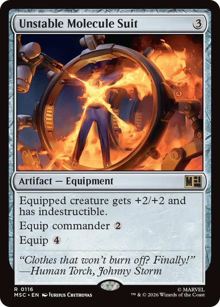 Image for Unstable Molecule Suit (Surge Foil) (116) (MSC) - Magic: The Gathering