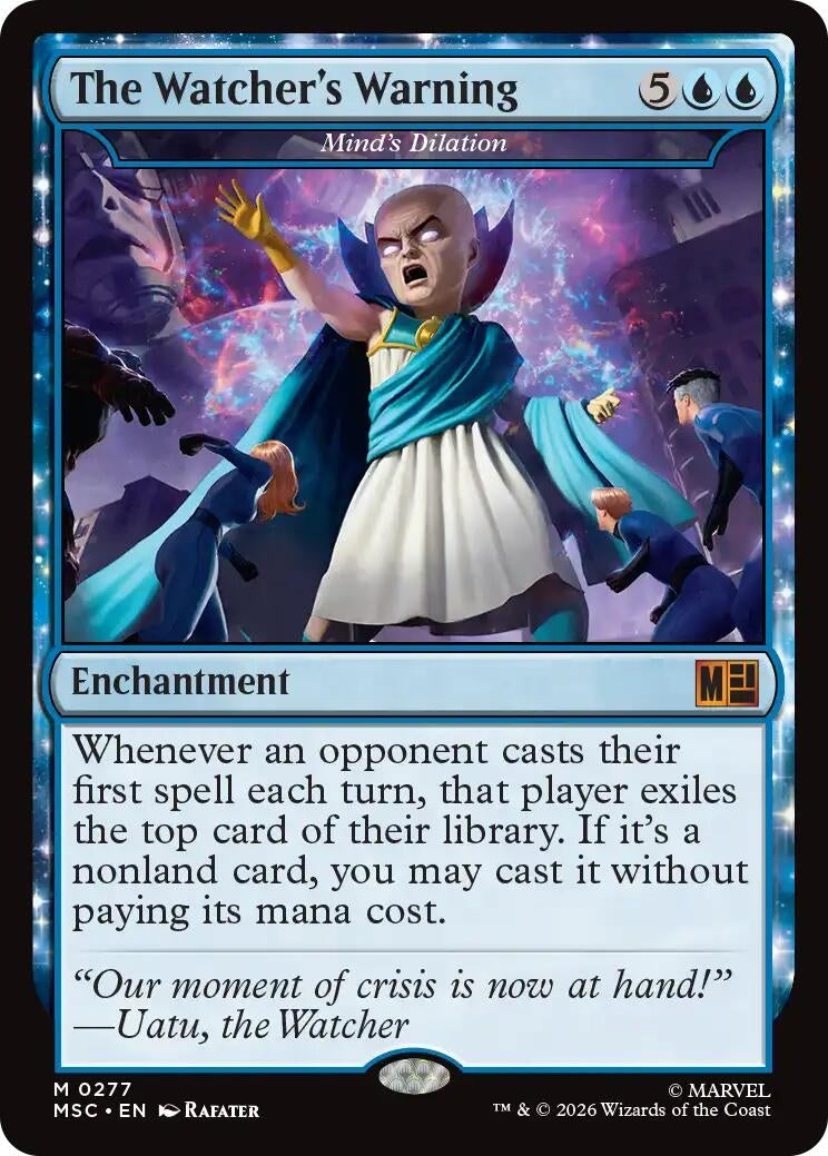 Image for The Watcher's Warning - Mind's Dilation (277) (MSC) - Magic: The Gathering