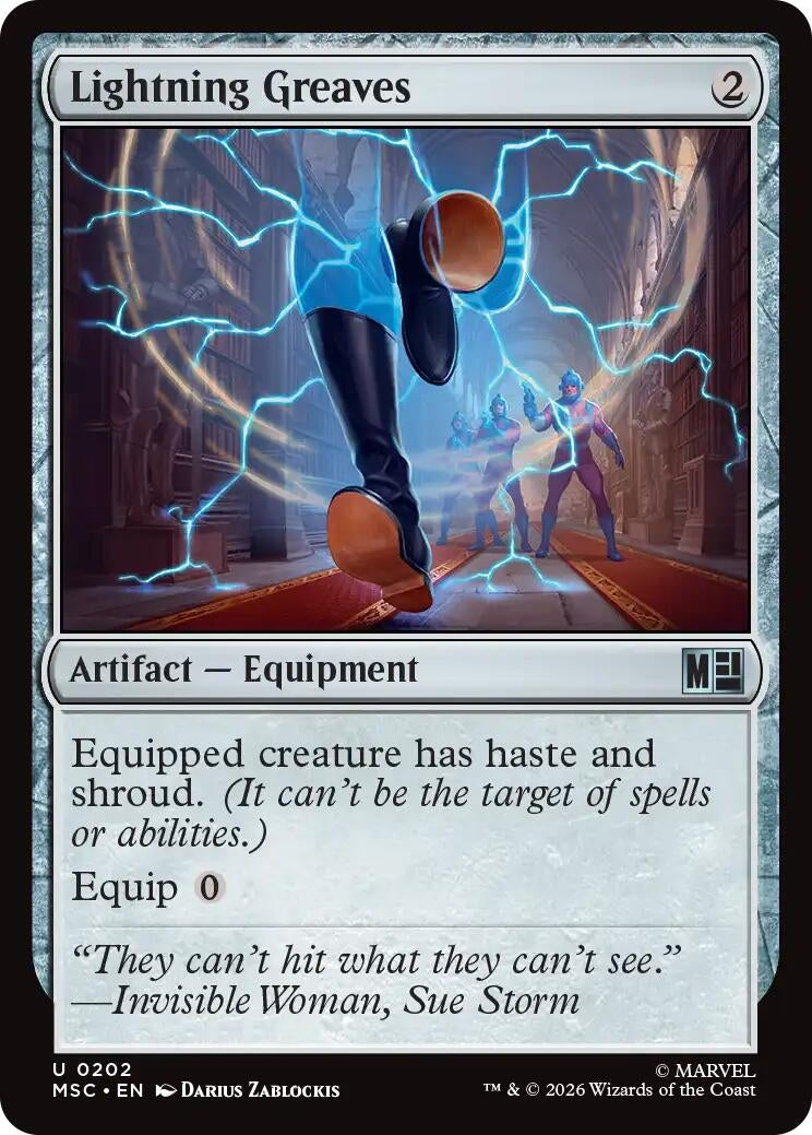 Image for Lightning Greaves (Surge Foil) (202) (MSC) - Magic: The Gathering