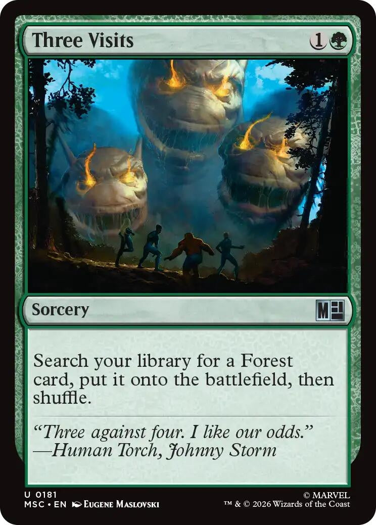 Image for Three Visits (181) (MSC) - Magic: The Gathering