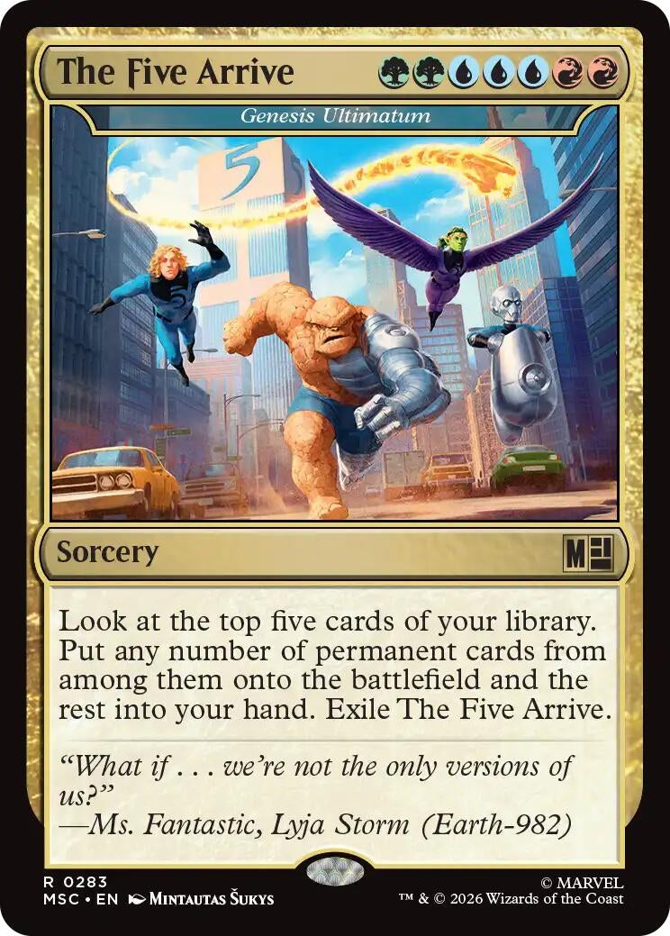 Image for The Five Arrive - Genesis Ultimatum (283) (MSC) - Magic: The Gathering