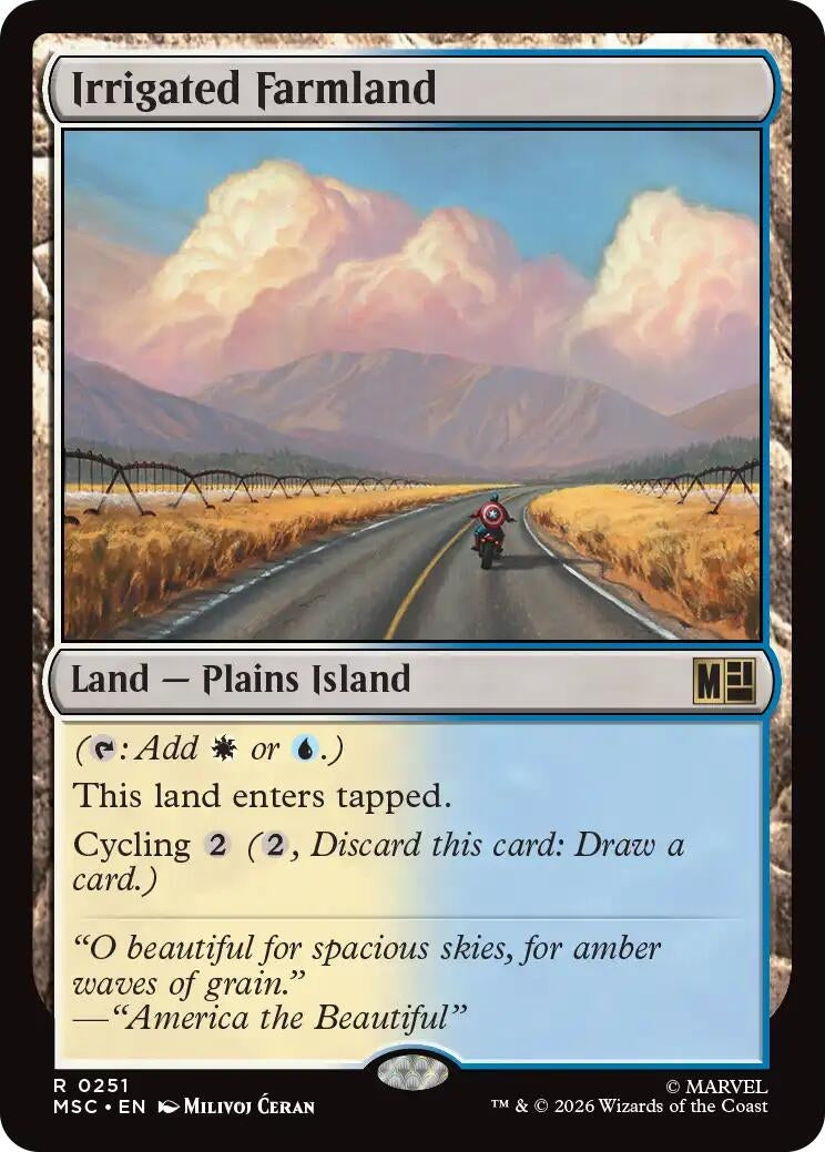 Image for Irrigated Farmland (Surge Foil) (251) (MSC) - Magic: The Gathering