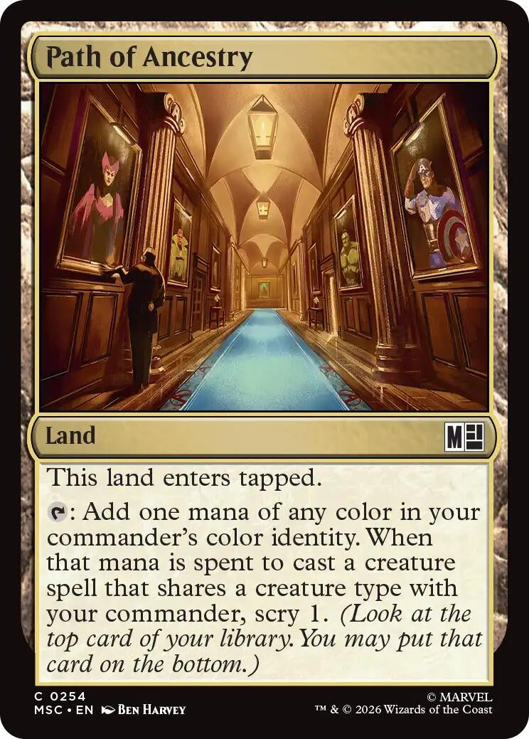 Image for Path of Ancestry (Surge Foil) (254) (MSC) - Magic: The Gathering