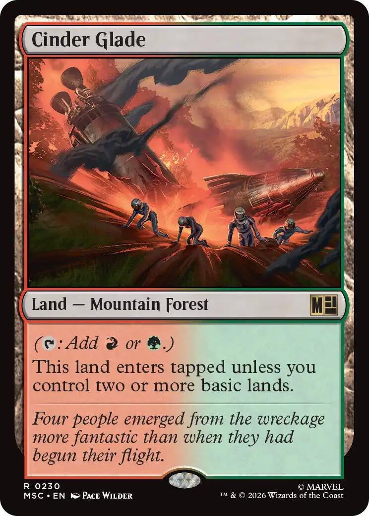 Image for Cinder Glade (Surge Foil) (230) (MSC) - Magic: The Gathering