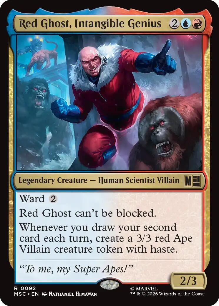 Image for Red Ghost, Intangible Genius (Surge Foil) (92) (MSC) - Magic: The Gathering