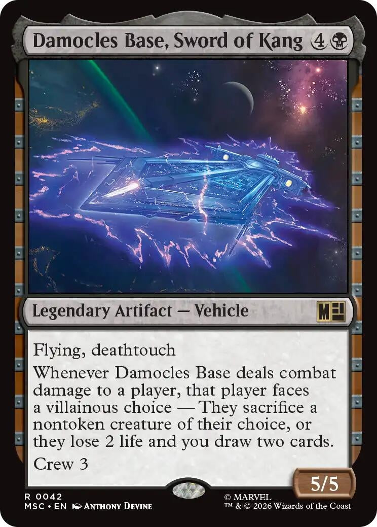 Image for Damocles Base, Sword of Kang (42) (MSC) - Magic: The Gathering