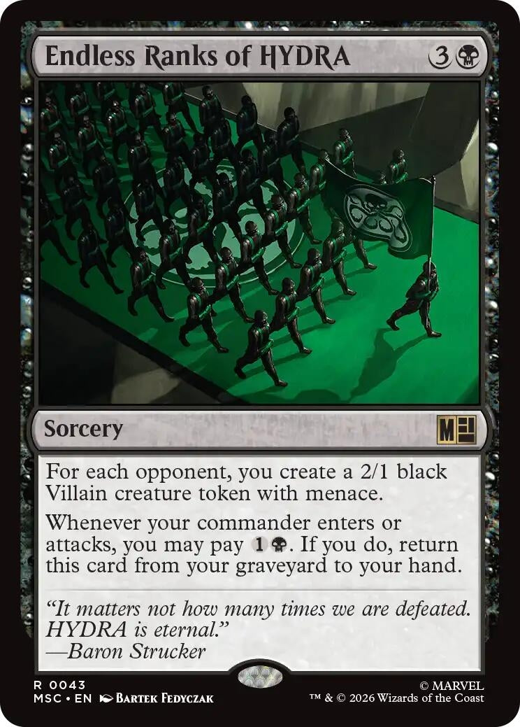 Image for Endless Ranks of HYDRA (Surge Foil) (43) (MSC) - Magic: The Gathering