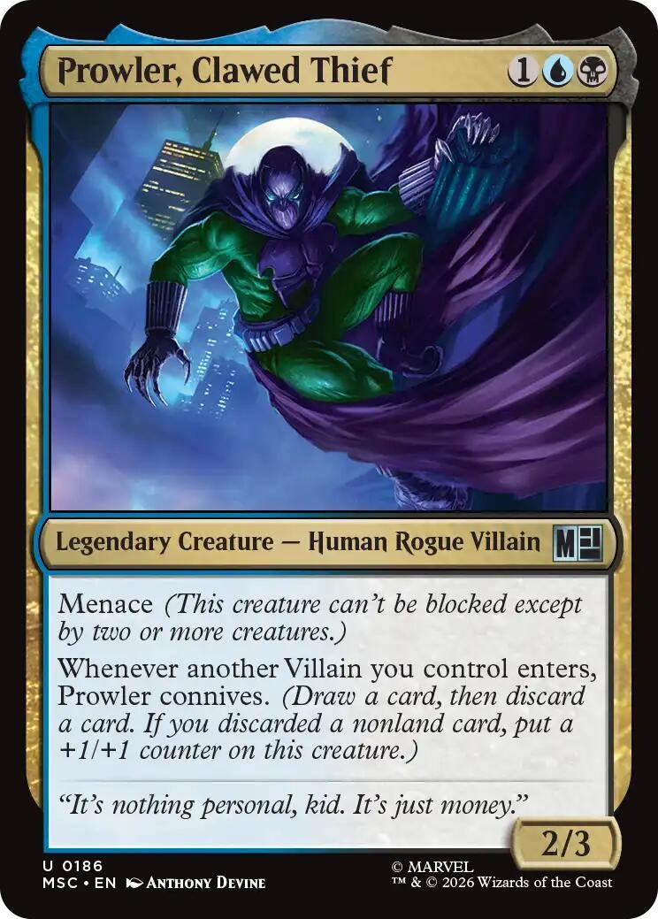 Image for Prowler, Clawed Thief (186) (MSC) - Magic: The Gathering