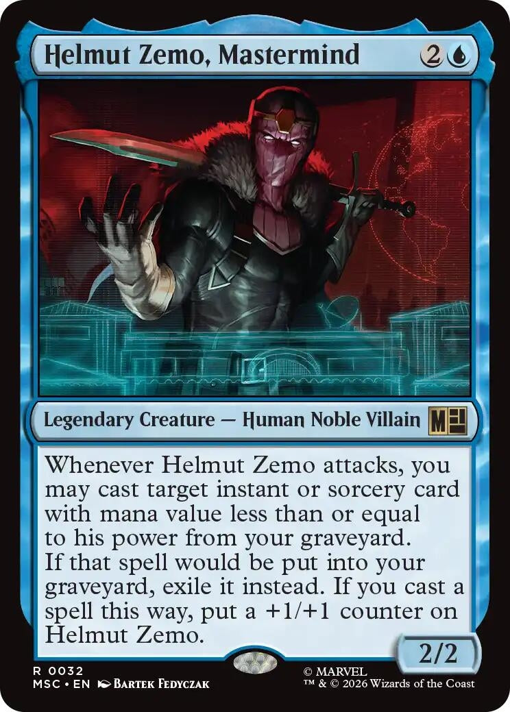 Image for Helmut Zemo, Mastermind (32) (MSC) - Magic: The Gathering