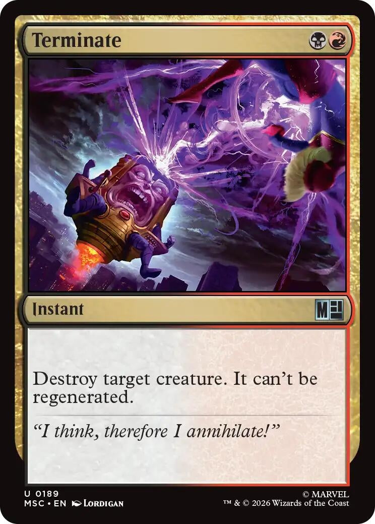 Image for Terminate (189) (MSC) - Magic: The Gathering