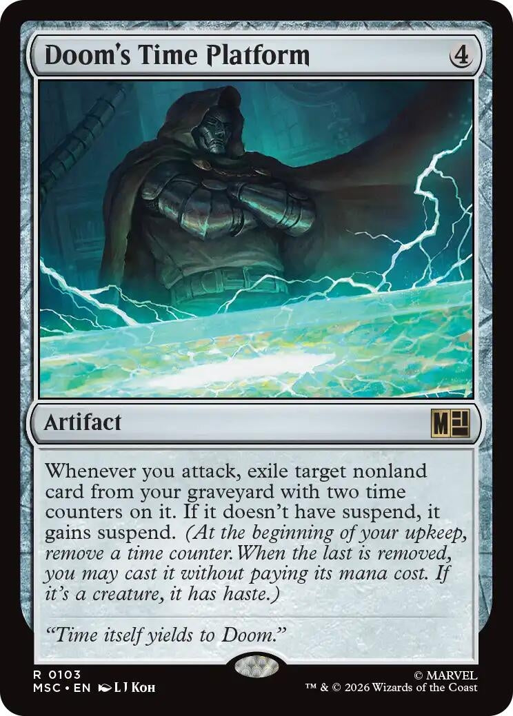 Image for Doom's Time Platform (Surge Foil) (103) (MSC) - Magic: The Gathering
