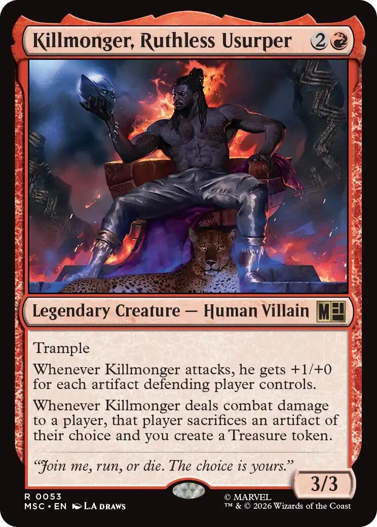 Image for Killmonger, Ruthless Usurper (53) (MSC) - Magic: The Gathering